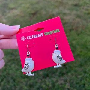 NWT Christmas Bird Earrings